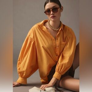 Pilcro oversized poplin shirt